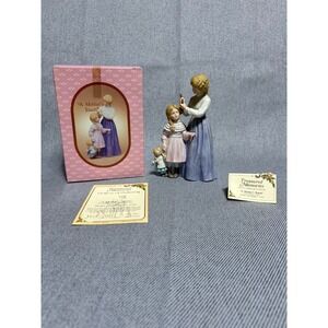 Enesco Treasured Memories A Mother's Touch Figurine Limited Edition Vintage 1987